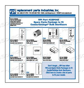 Заменяет Getinge USA Sales, LLC 61301602502КОМПЛЕКТ ЗАПАСНЫХ ЧАСТЕЙ ДЛЯ ОТРАСЛЕЙ ЗАМЕНЫ
