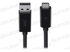 USB-КАБЕЛЬ, USB ТИП A (M) НА USB-C (M), USB 3.1, 3,3 ФУТА, ЧЕРНЫЙ