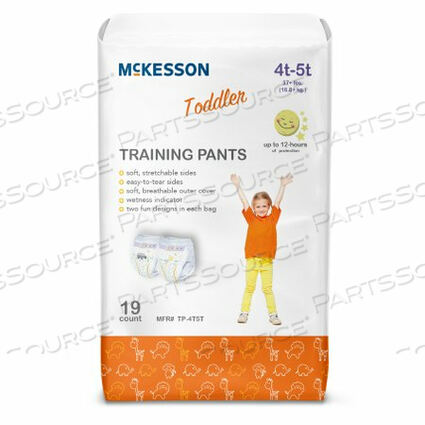 OEM#: TP-4T5TTODDLER ТРЕНИРОВОЧНЫЕ БРЮКИ, 4T-5T (19 В УПАКОВКЕ) от McKesson