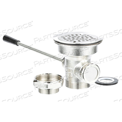 Заменяет компонент оборудования D10-7300-FСЛИВ ИЗ СТОЧНОЙ ВОДЫ - ОТКРЫТИЕ ДЛЯ РАКОВИНЫ 3-1/2, РЫЧАГ