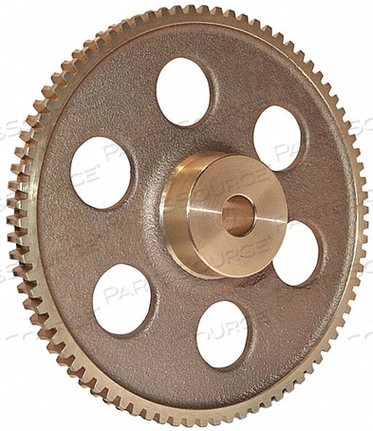 ЧЕРВЯЧНОЕ КОЛЕСО 24DP 14.5PA 80 ЗУБОВ ПРАВЫЙ БРОНЗОВЫЙ