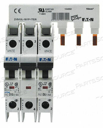 OEM#: Z-SV/UL-16/3P-3TE/6ШИНА 80A 3 ПОЛЮСА 6 КЛЕММ 40A РАМА от Eaton