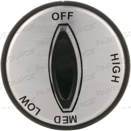 Заменяет Duke Manufacturing 3551KNOB 2 D, OFF-HIGH-MED-LOW
