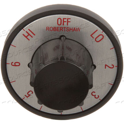 Replaces Delfield SEP90086BLACK KNOB 2 D, OFF-LOW-2-6-HI