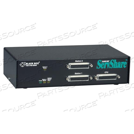 REVERSE KVM SWITCH, 110 VAC, 8.9 IN X 2.1 IN X 4.9 IN, 7 LB, 2 PORT
