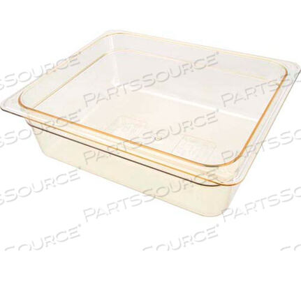 Replaces Cambro 24HP-150PAN, FOOD, H-PAN, HALF, 4D, AMBER