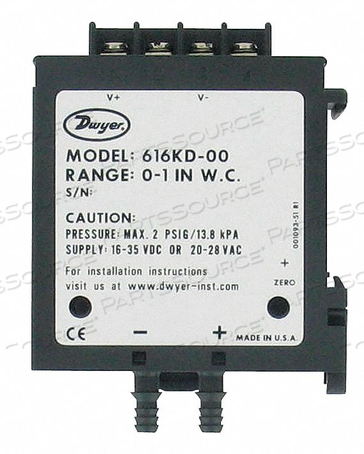 OEM#: 616KD-05-VDP ПЕРЕДАТЧИК 0-5 0-10 В ВЫХОД от Dwyer Instruments