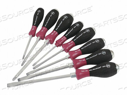 OEM#: 533988 ПРЕДМЕТОВ MICROFINISH XHEAVY DUTY SLOTTED И PHILLIPS НАБОР ОТВЕРТОК от Wiha Tools