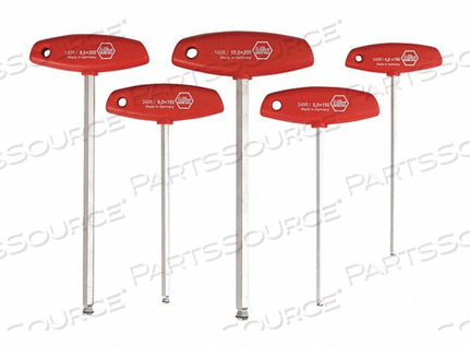 OEM#: 540905 ШТ. НАБОР Т-ОБРАЗНЫХ РУЧЕК MAGICRING С ШАРИКОМ НА КОНЦЕ - МЕТРИЧЕСКИЙ от Wiha Tools