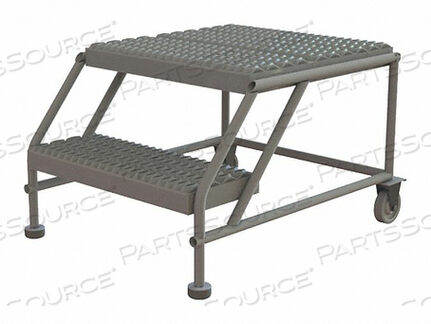 OEM#: WLWP0224242 STEP MOBILE WORK PLATFORM 24W X 24L, NO HANDRAILS, GRAY by Tri-Arc