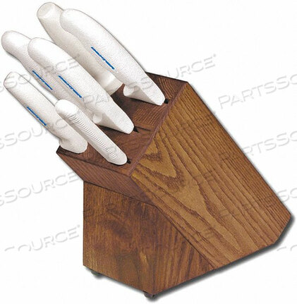 OEM#: 210087 ПРЕДМЕТОВ НАБОРА ДЕРЕВЯННЫХ БЛОКОВ С МЯГКОЙ НАКЛАДКОЙ, БЕЛАЯ РУЧКА от Dexter Russell