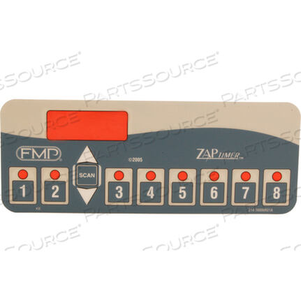 Заменяет детали/оборудование Fastron 214-30000R21OVERLAY, TIMER, 8 PRODUCT