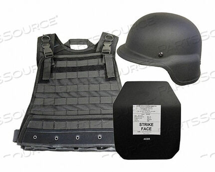 OEM#: AS-III-MDBLKACTIVE SHOOTER KIT LEVEL III MD BLACK от United Shield International LLC