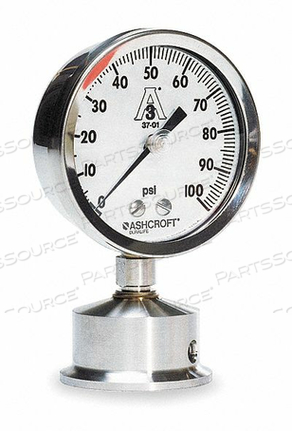 OEM#: 25-1032S-15L-100D1017 МАНОМЕТР ОТ 0 ДО 100 PSI 2-1/2 ДЮЙМА от Ashcroft Inc.