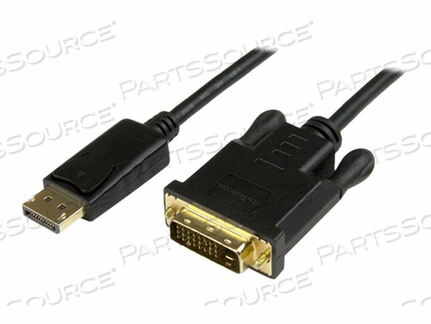 OEM#: DP2DVI2MM33 ФУТА КАБЕЛЬ-ПРЕОБРАЗОВАТЕЛЬ DISPLAYPORT - DVI АДАПТЕР DP - DVI - КАБЕЛЬ ДИСПЛЕЯ - DVI-D (M) - DISPLAYPORT (M) - 3 ФУТА ( DISPLAYPORT++ ) - ЧЕРНЫЙ от StarTech.com Ltd.