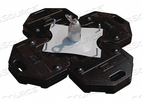 OEM#: 2100185DBI-SALA ОТДЕЛЬНО СТОЯЩИЙ АНКЕР ПРОТИВОВЕСА ДЛЯ КРЫШИ С 16 ПЛАСТИНАМИ, 45 ФУНТОВ КАЖДАЯ от 3M Consumer