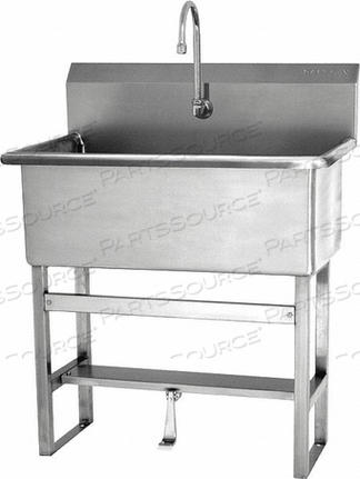 OEM#: 532F1НАПОЛЬНАЯ РАКОВИНА С ОДНОЙ ПЕДАЛЬЮ ДЛЯ НОЖНОГО УПРАВЛЕНИЯ от Sani-Lav