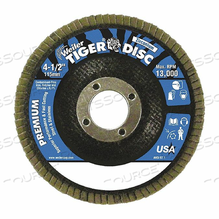 OEM#: 50518VFLAP DISC 40 GRIT 5/8-11 ДЮЙМОВ АЛЮМИНИЙ от Weiler