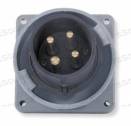 OEM#: HBL460B5WIEC ВХОДНОЙ ШТИФТ И ВТУЛКА 60A 600V ЧЕРНЫЙ от Hubbell Incorporated, Wiring Device-Kellums