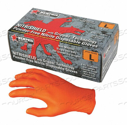 OEM#: 6016OLDОДНОРАЗОВЫЕ ПЕРЧАТКИ НИТРИЛОВЫЕ L PK100 от MCR Safety