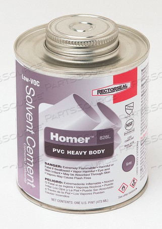 OEM#: 55963ПВХ ЦЕМЕНТ 16 УНЦИЙ. СЕРЫЙ от Rectorseal