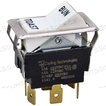 ПЕРЕКЛЮЧАТЕЛЬ БУЛОЧКИ-ТОСТА 7/8 X 1-1/2 DPDT