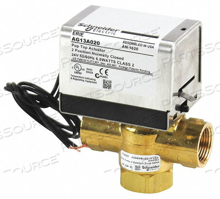 OEM#: VT3322G13A02024V 3/4NPT 3-WAY VALVE by Schneider Electric