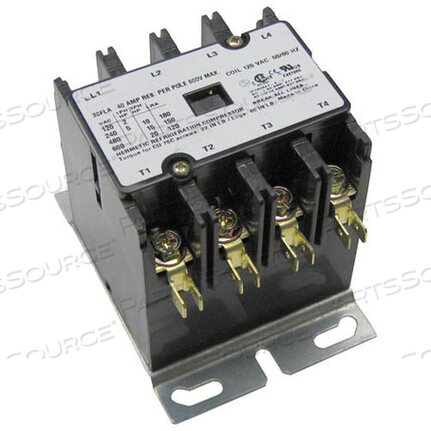 Заменяет Groen Z006950CONTACTOR4P 30/40A 120В.