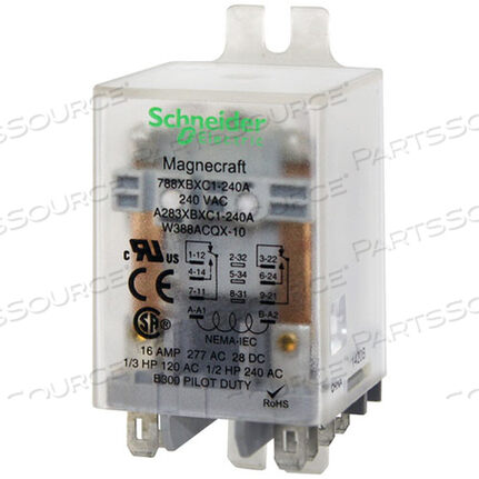 Заменяет Lincoln 51142SPRELAY 4P 15A 240V
