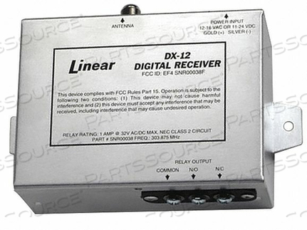 OEM#: DX-12ОДНОКАНАЛЬНЫЙ ПРИЕМНИК В МЕТАЛЛИЧЕСКОМ КОРПУСЕ 304 МГЦ от Linear