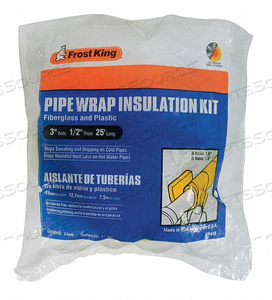 OEM#: SP41X/12PIPE WRAP 1/2 ДЮЙМА T 3 ДЮЙМА W X 25 ФУТОВ от Thermwell Products Co., Inc.