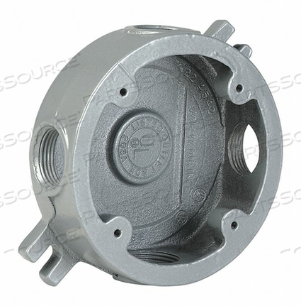 OEM#: VLJSX-1ROUND OUTLET BOX SHALLOW 1/2 HUB 1.62 D от Hubbell Power Systems