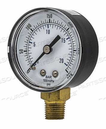 OEM#: SEP-101D-204H-BSPTМАНОМЕТР ОБЩЕГО НАЗНАЧЕНИЯ С 2 ШКАЛАМИ от PIC Gauges