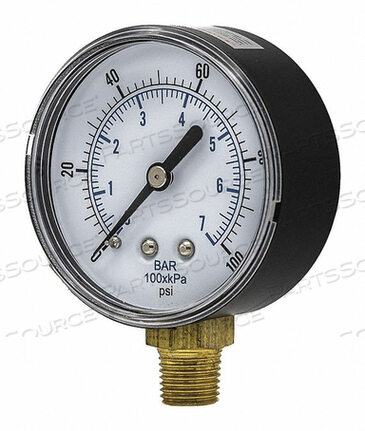 OEM#: SEP-101D-254E-BSPTМАНОМЕТР НОМИНАЛЬНОГО ДАВЛЕНИЯ 2-1/2 ДИСПЛЕЙ от PIC Gauges
