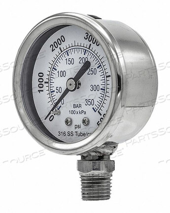 OEM#: PRO-301D-204R-01PRESSURE GAUGE GENERAL PURPOSE 2 DIAL by PIC Gauges