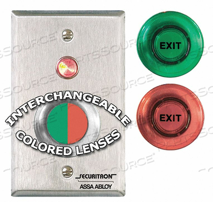 OEM#: PBPUSH ДЛЯ КНОПКИ ВЫХОДА, НАСТЕННАЯ, Securitron