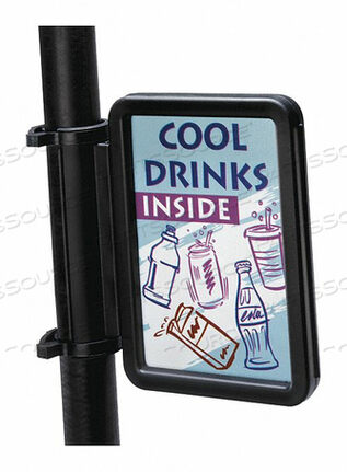 OEM#: 7603016ДЕРЖАТЕЛЬ ЗНАКА SQAWKER 6 ШТ. ЧЕРНЫЙ от Commercial Zone Products