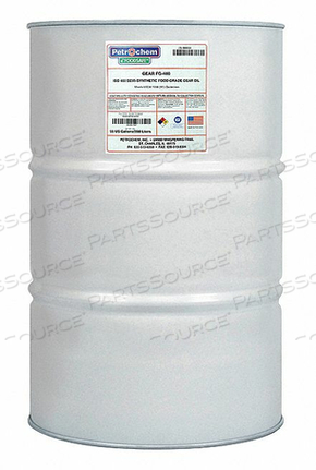 OEM#: FOODSAFE GEAR FG-460-055 ПИЩЕВОЕ ПОЛУСИНОВОЕ ТРАНСМИССИОННОЕ МАСЛО ISO 460 от Petrochem