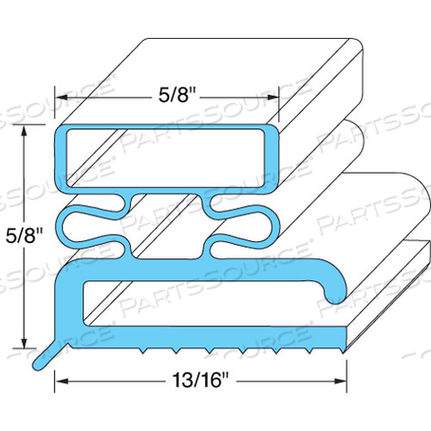 Replaces Kairak SER-04505-00DOOR GASKET23 1/2 X 59 1/2