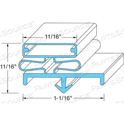 Replaces Traulsen SVC-60256-00GASKET, DOOR
