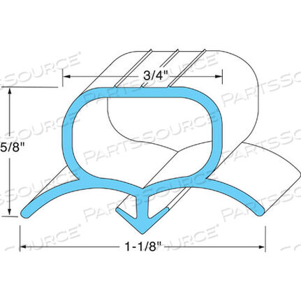 OEM#: 62806DOOR GASKET 10 X 18-1/2 by Silver King