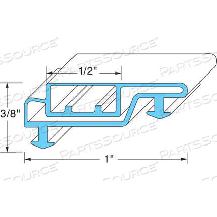 Заменяет Anthony International (Anthony Doors) 20-11389-0001ПРОКЛАДКА ДВЕРИ 21-3/4W X 50-3/4 L OD