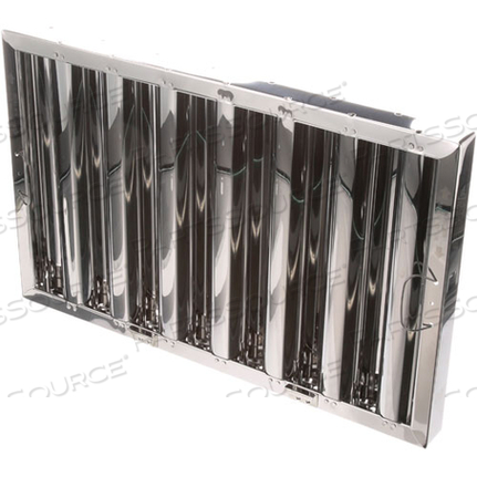 Replaces AllPoints Foodservice 8014151HOOD FILTER, TYPE6, S/S, 16X25 W/ BTM BRACKET