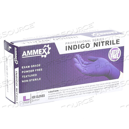 Заменяет AllPoints Foodservice 8014538ПЕРЧАТКИ, NTRL EXAM, BX/100, INDIGO, PWDRFREE, LG