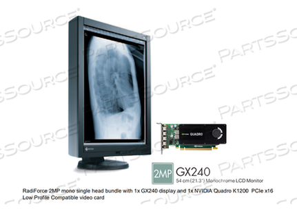 RADIFORCE 2MP MONO SINGLE HEAD BUNDLE С 1X ДИСПЛЕЕМ GX240 И 1X NVIDIA QUADRO K1200 PCIE X16 LOW PROFILE СОВМЕСТИМАЯ ВИДЕОКАРТА