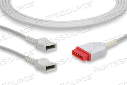 Заменяет GE Medical Systems Information Technology (GEMSIT) 2104107-003CAREFUSION 12 ФУТОВ ДВОЙНОЙ INVBP ДАТЧИК UTAH СОЕДИНИТЕЛЬНЫЙ КАБЕЛЬ-АДАПТЕР
