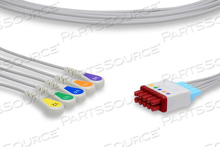 Заменяет GE Medical Systems Information Technology (GEMSIT) 2106394-003VYAIRE MEDICAL 5 LEAD 29 MULTI-LINK LEADWIRE SET