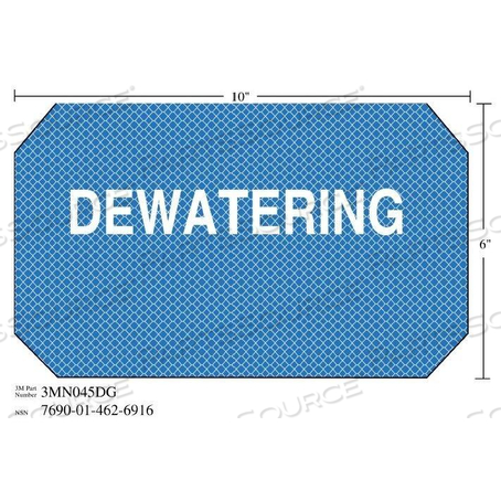 OEM#: 701029699651138-38819 3M DIAMOND GRADE ЗНАК КОНТРОЛЯ ПОВРЕЖДЕНИЙ 3MN045DGДЕВОДООТЛИВАНИЕ,10X 6 от 3M Consumer