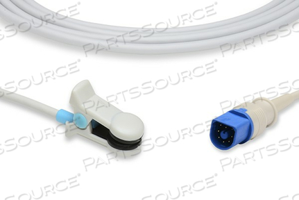 Replaces Philips Healthcare S910-910CONNECT SPO2 SENSOR, 3.2 MM, TPU JACKET, GRAY, ADULT, MEETS ISO, IEC
