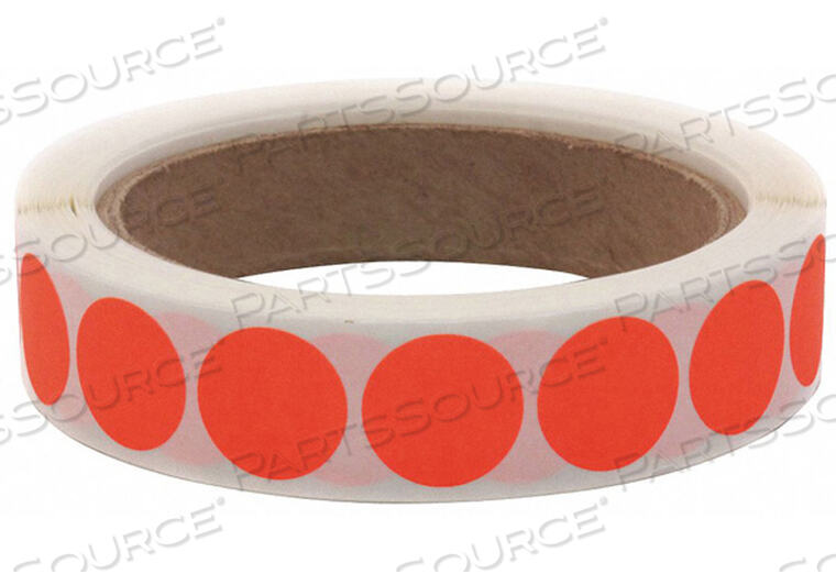 OEM#: 119-0003ULABEL CIRCLE PAPER 3/4 H RED 1000 от Roll Products